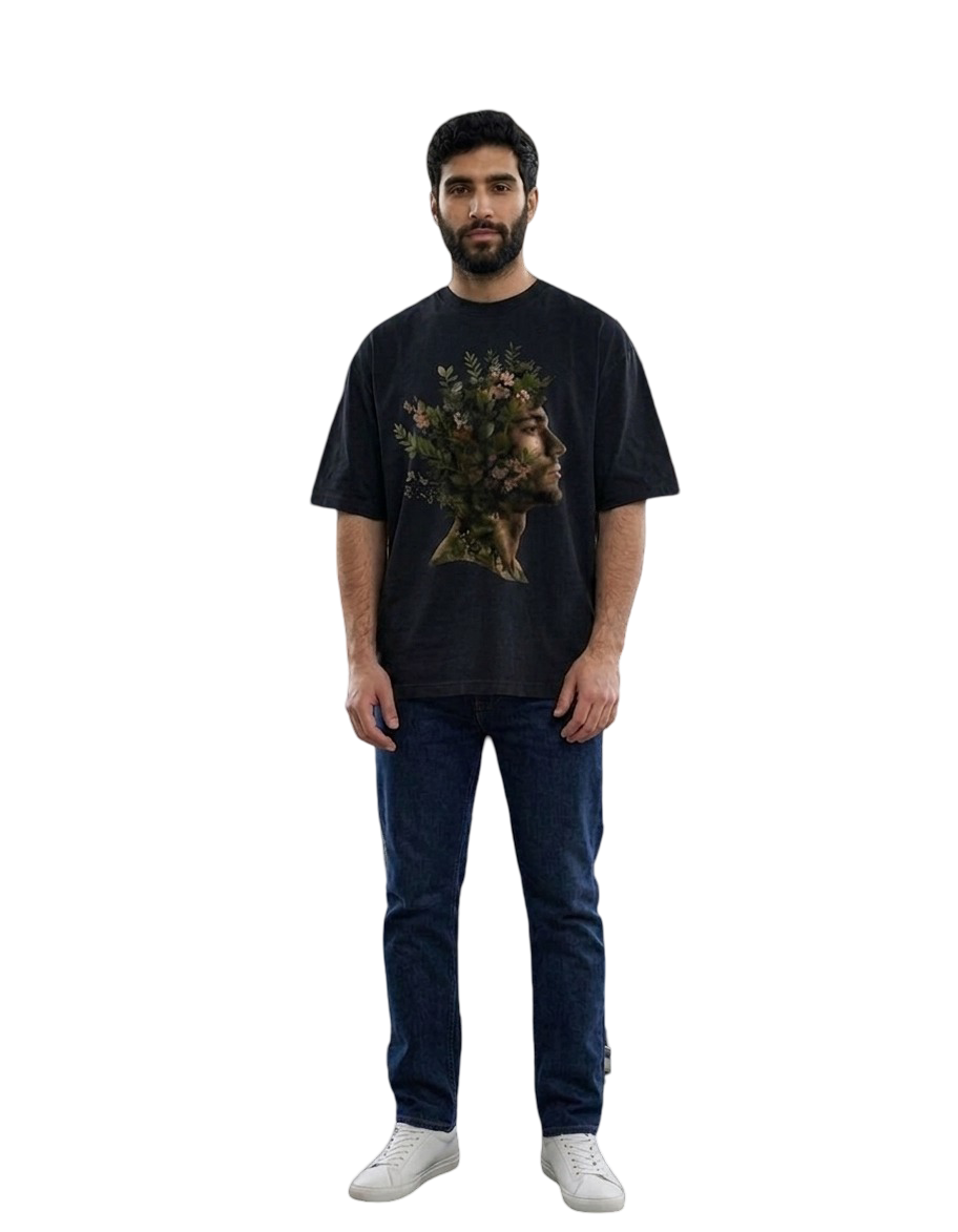 Men's Oversized T-Shirt — Heavyweight Black
