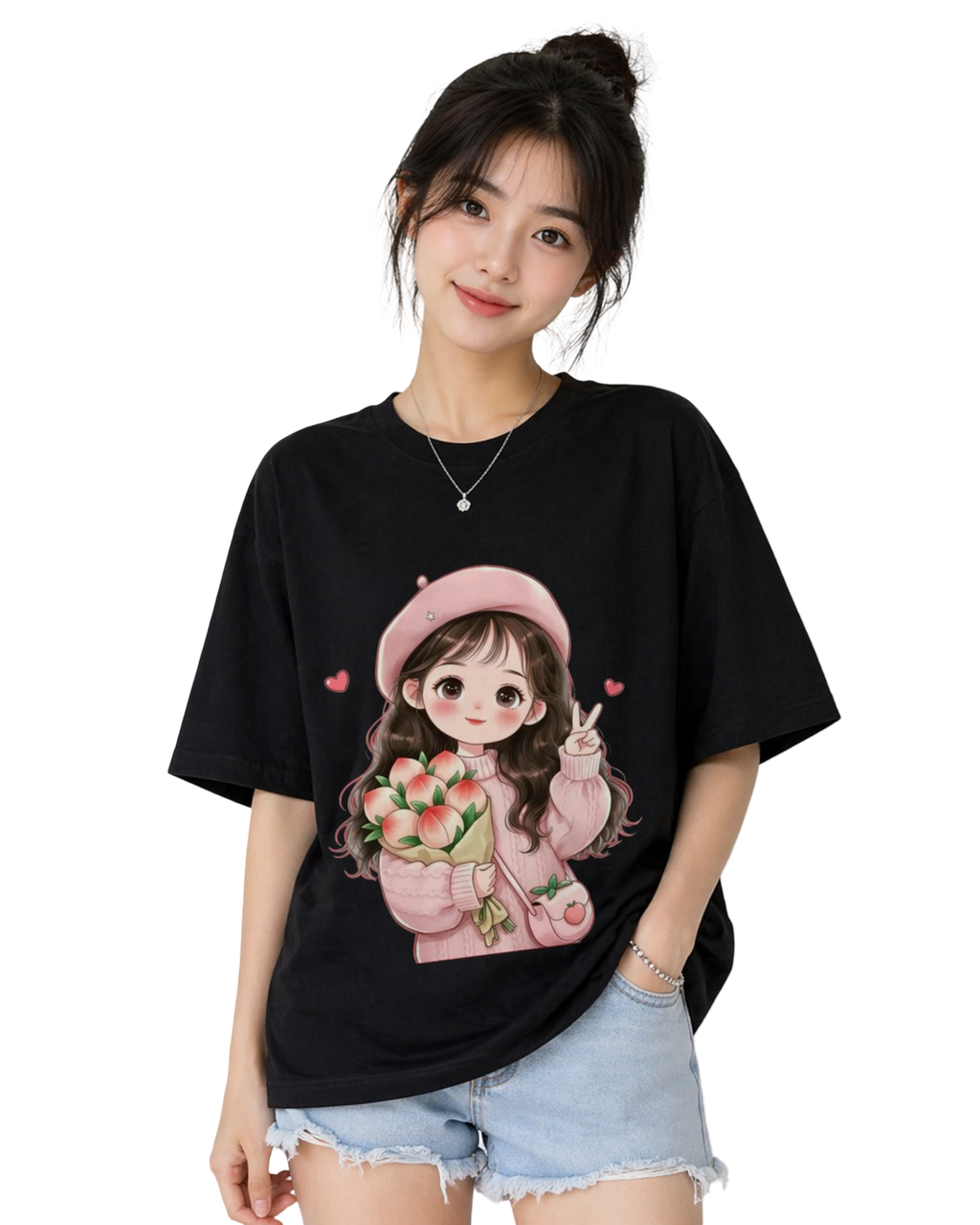Women's Oversized T-Shirt — Classic Monochrome