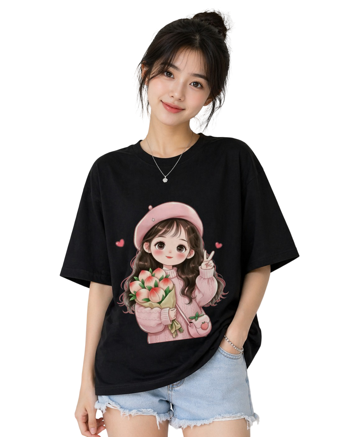 Women's Oversized T-Shirt — Classic Monochrome