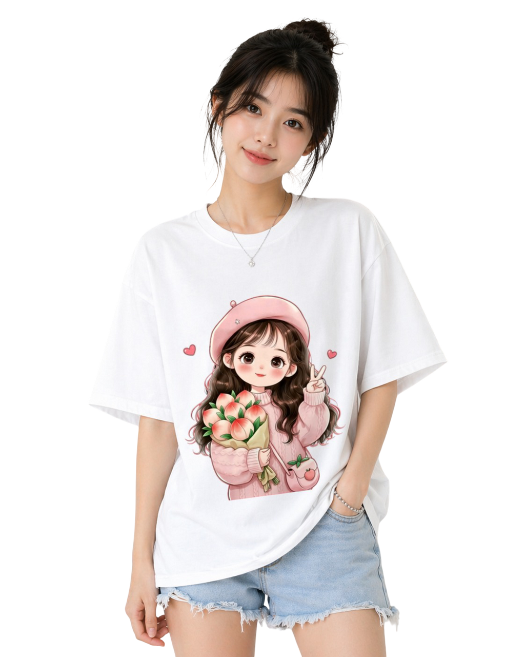 Women's Oversized T-Shirt — Classic Monochrome