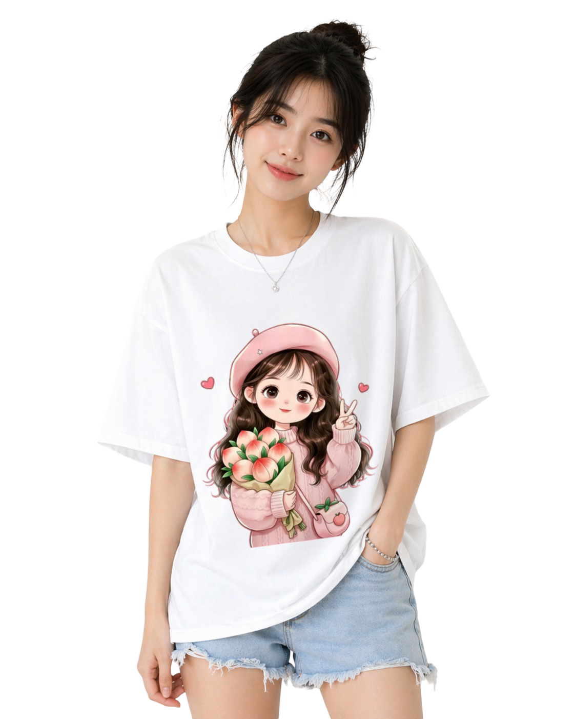 Women's Oversized T-Shirt — Classic Monochrome