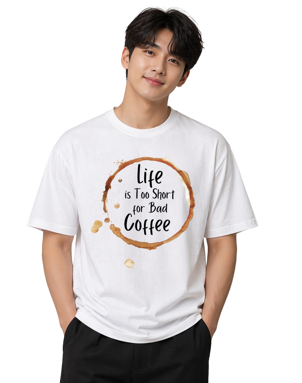 Men's Oversized T-Shirt — Pure White