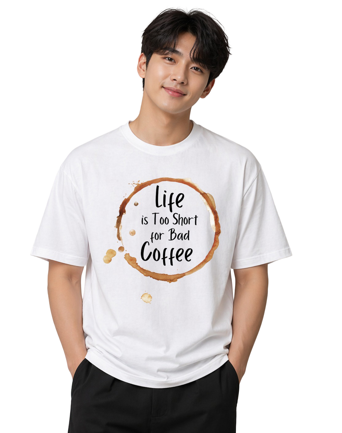 Men's Oversized T-Shirt — Pure White