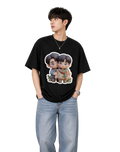 Men's Oversized T-Shirt — Signature B&W