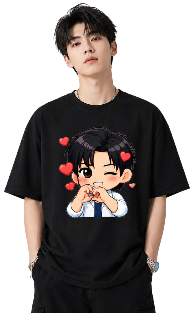 Men's Oversized T-Shirt — Street Black