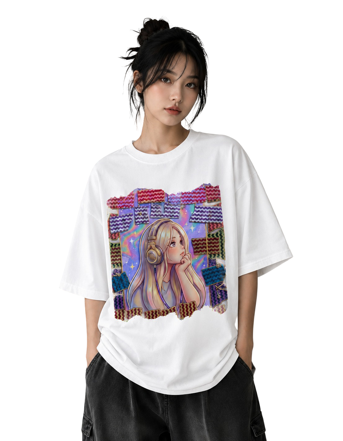 Women's Oversized T-Shirt — Chalk White