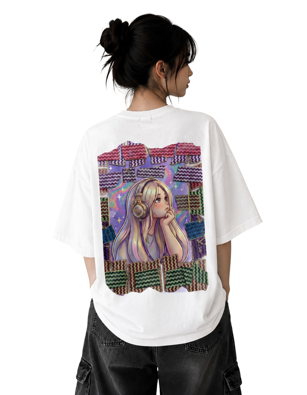 Women's Oversized T-Shirt — Noir Edition