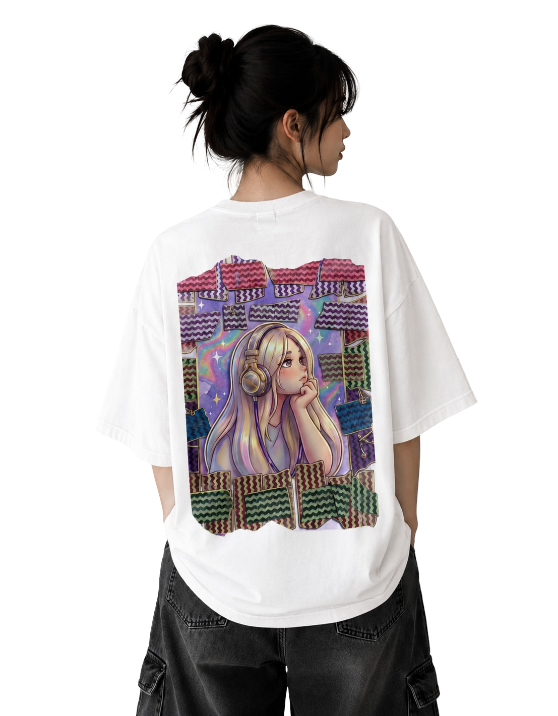 Women's Oversized T-Shirt — Noir Edition