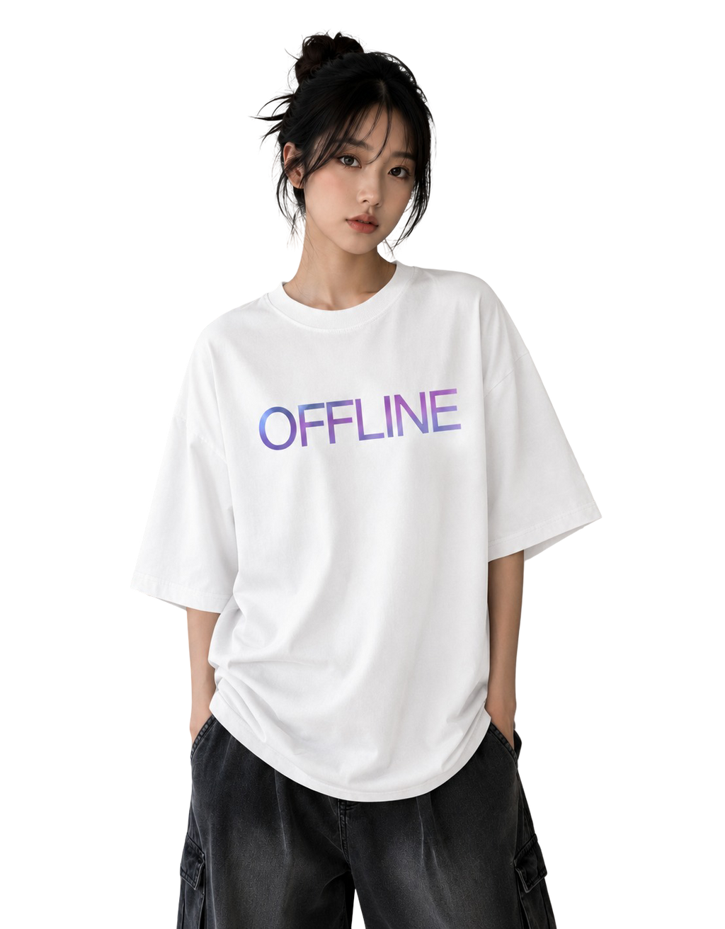 Women's Oversized T-Shirt — Ivory Tone