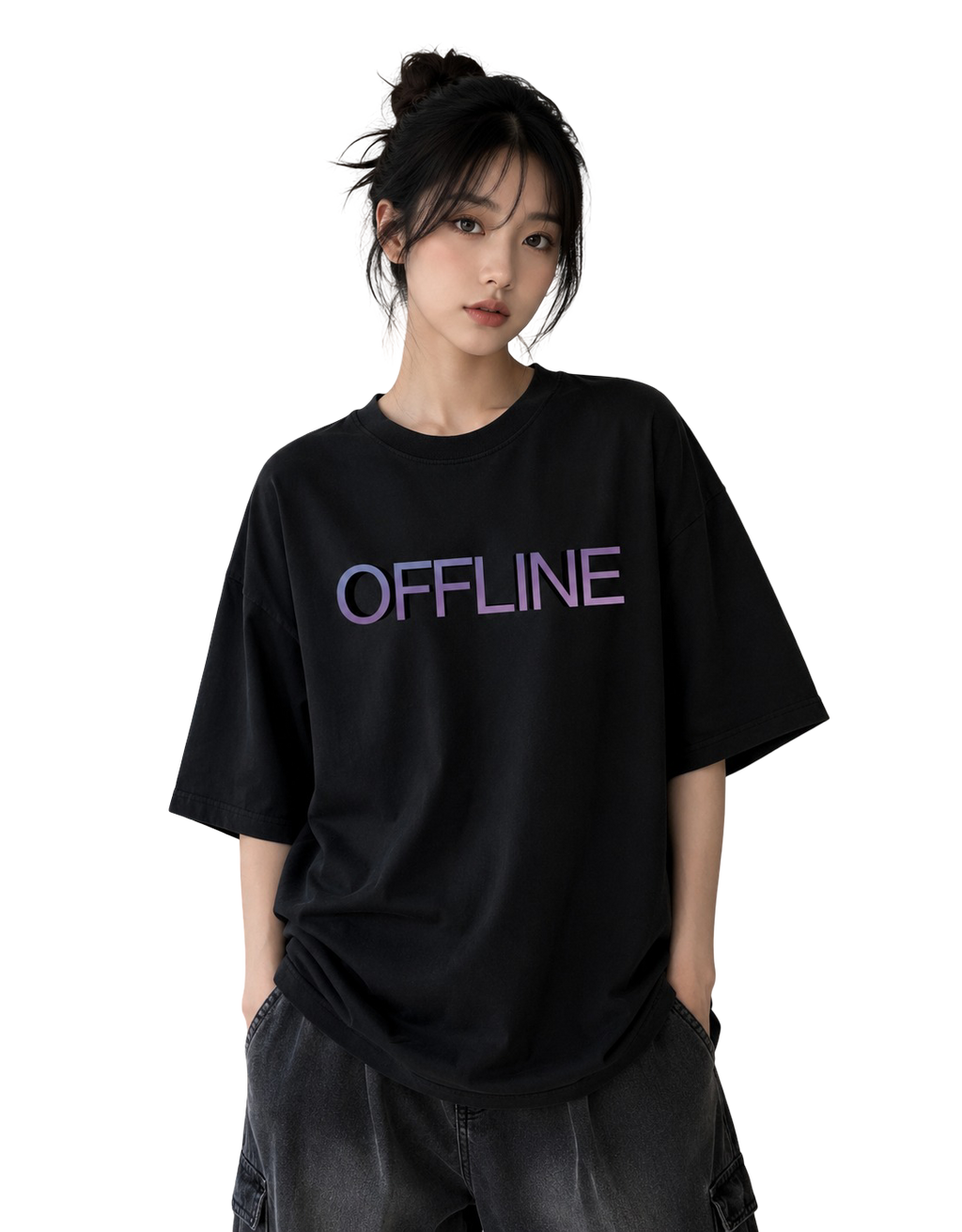 Women's Oversized T-Shirt — Chalk White