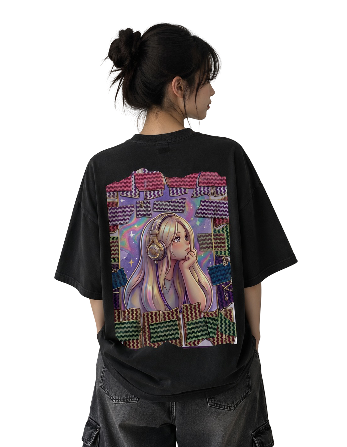 Women's Oversized T-Shirt — Noir Edition