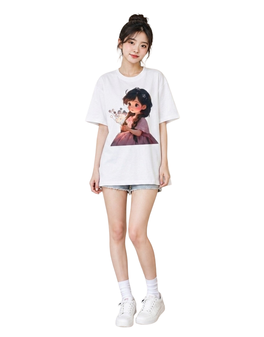 Women's Oversized T-Shirt — Minimal White