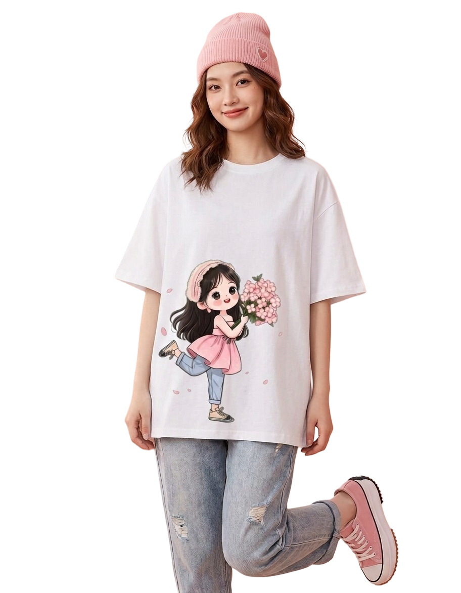 Women's Oversized T-Shirt — Editorial Black