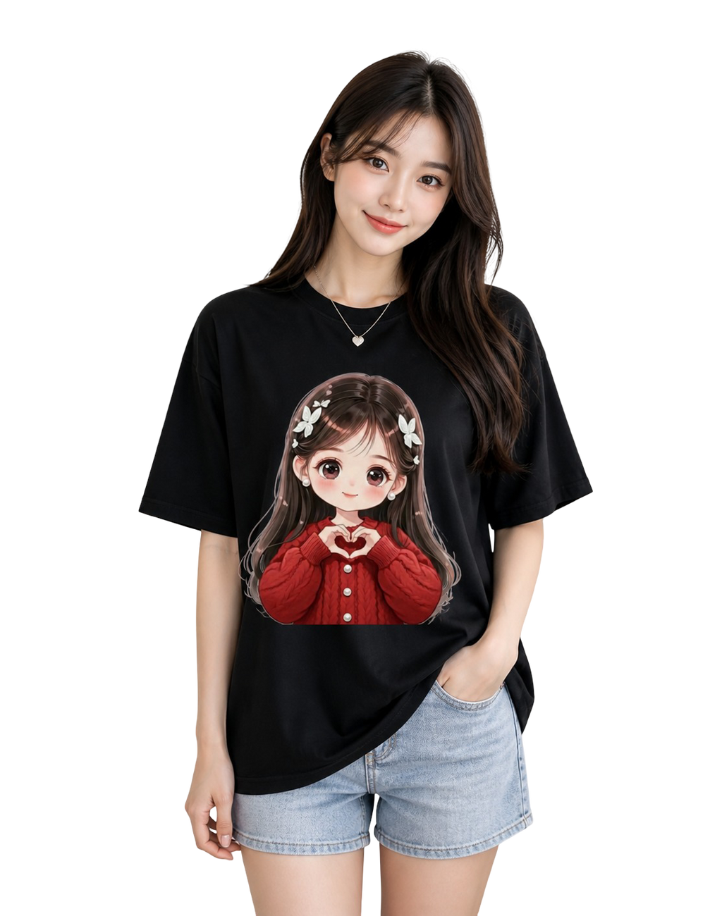 Women's Oversized T-Shirt — Signature Black