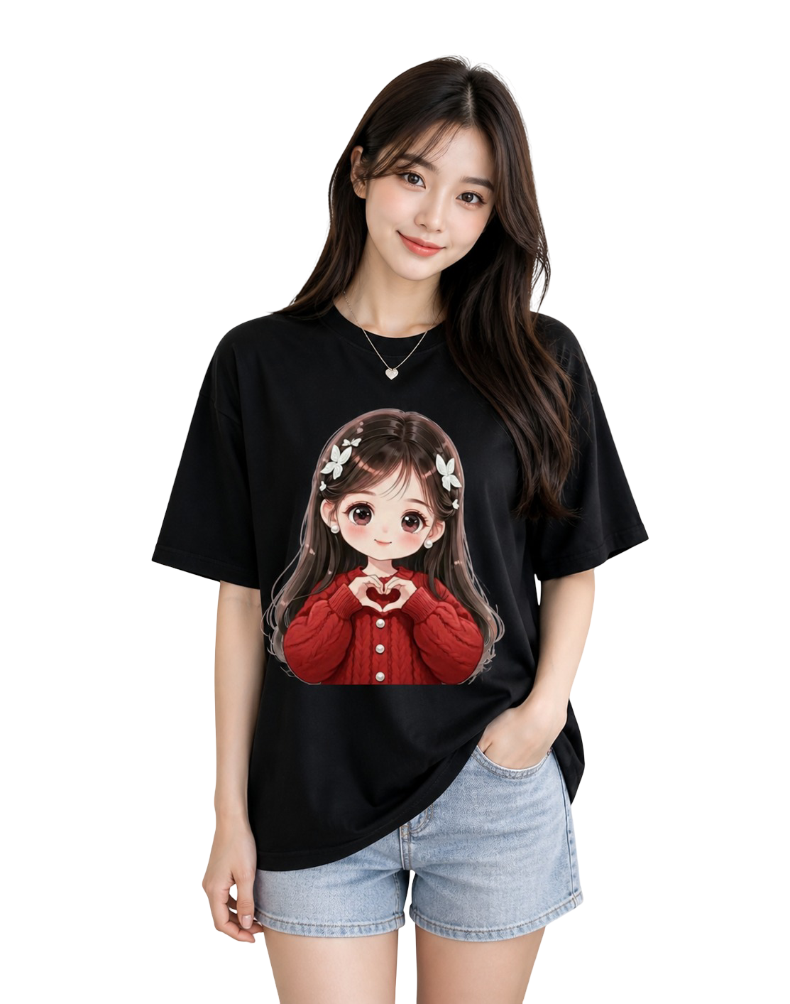 Women's Oversized T-Shirt — Signature Black