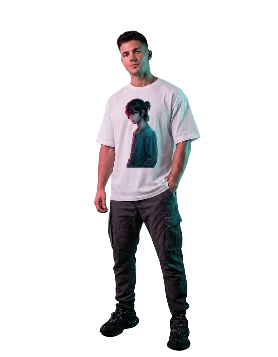 Men's Oversized T-Shirt — Urban White