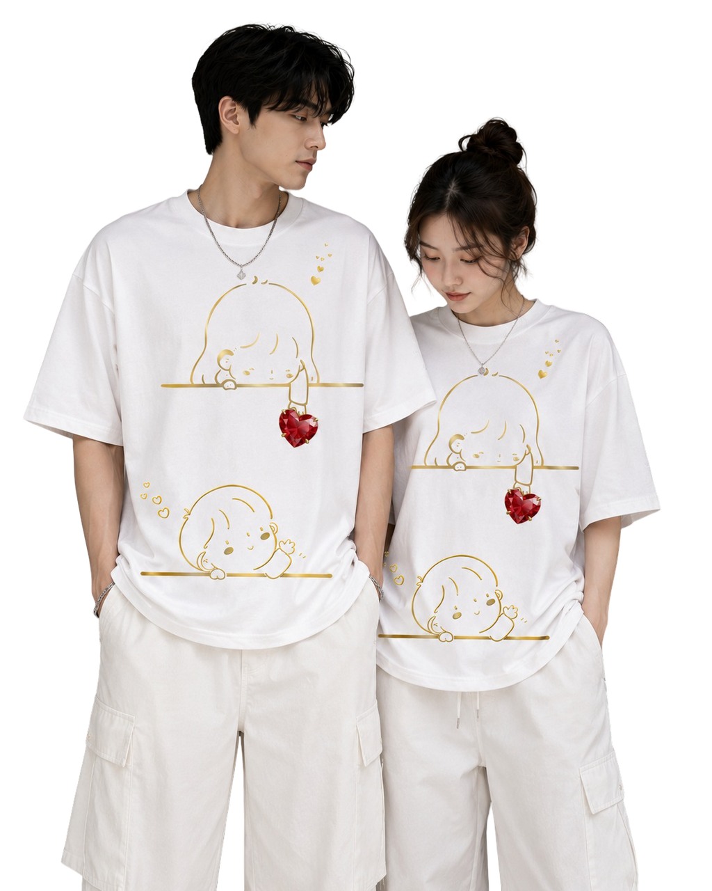 Unisex Oversized T-Shirts Couple