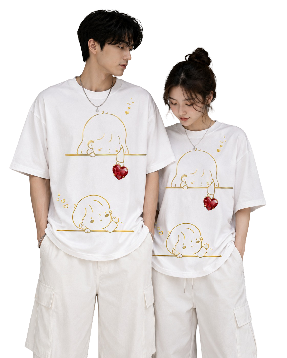 Unisex Oversized T-Shirts Couple