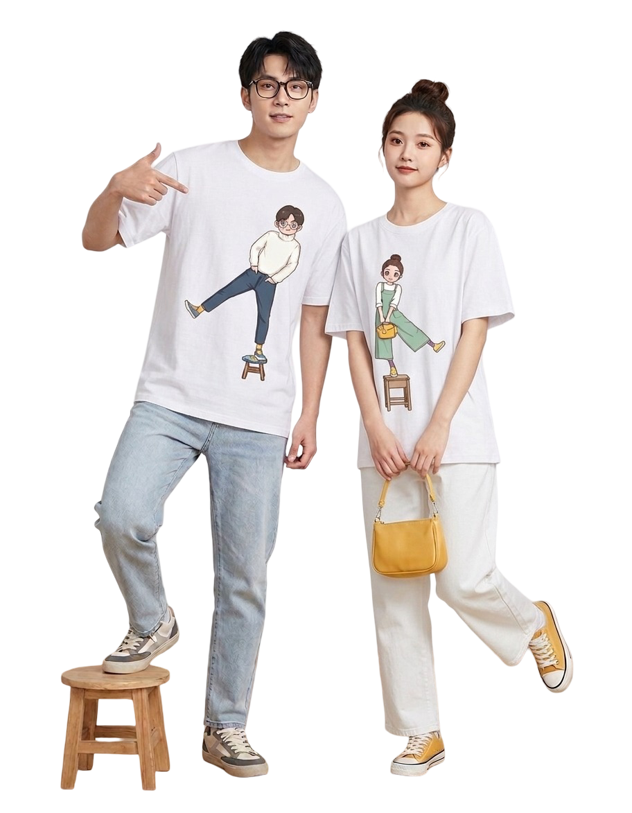 Unisex Oversized T-Shirts Couple