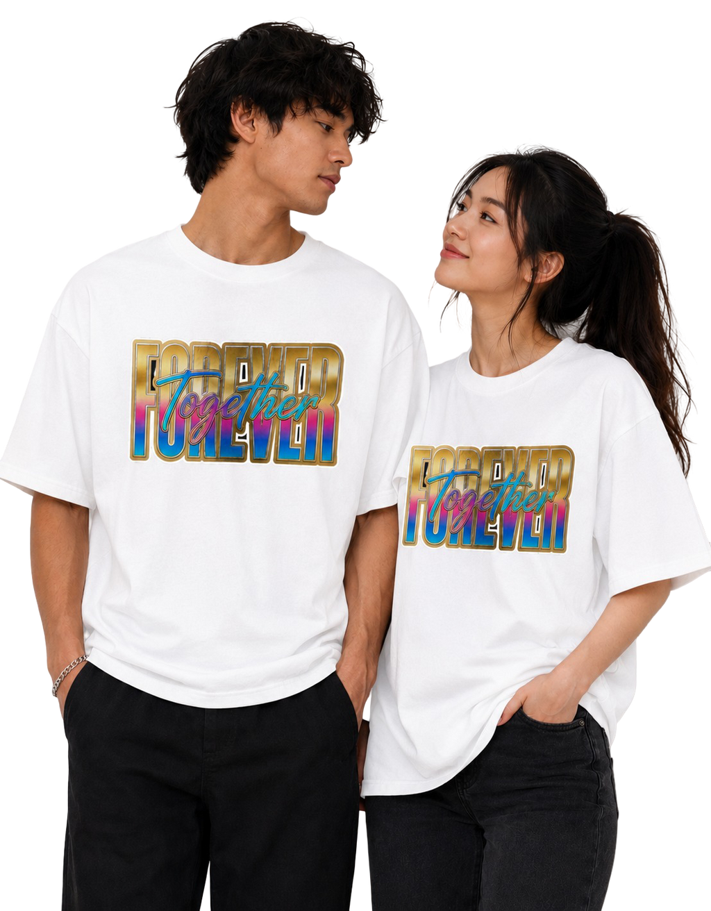 Unisex Oversized T-Shirts Couple