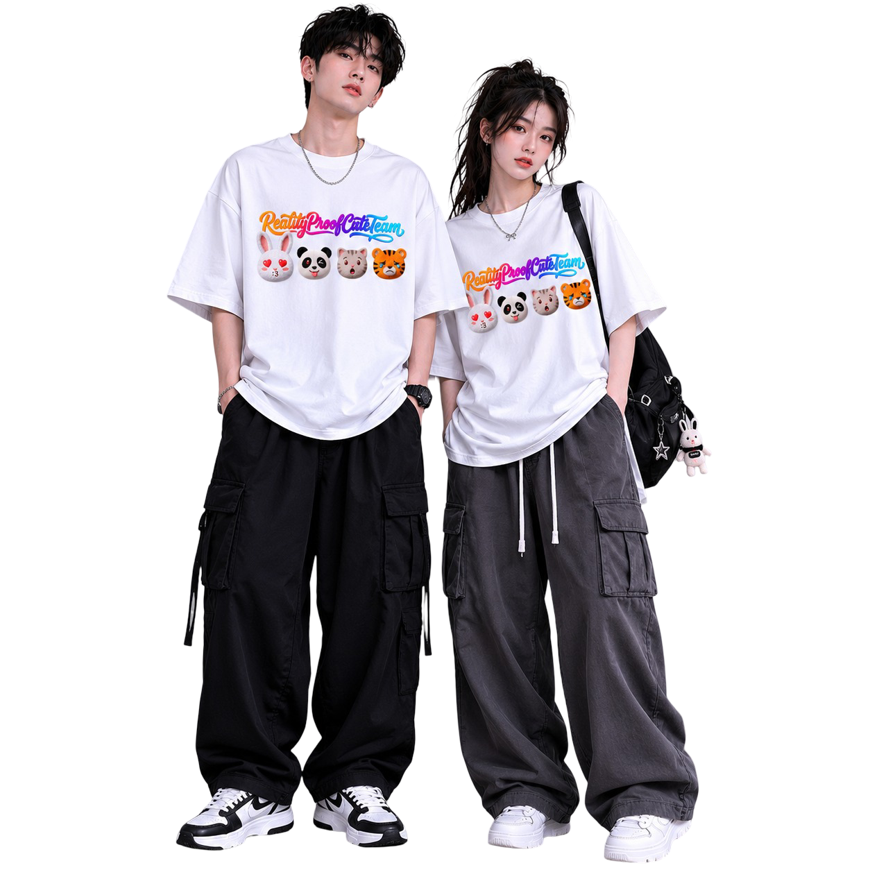 Unisex Oversized T-Shirts Couple