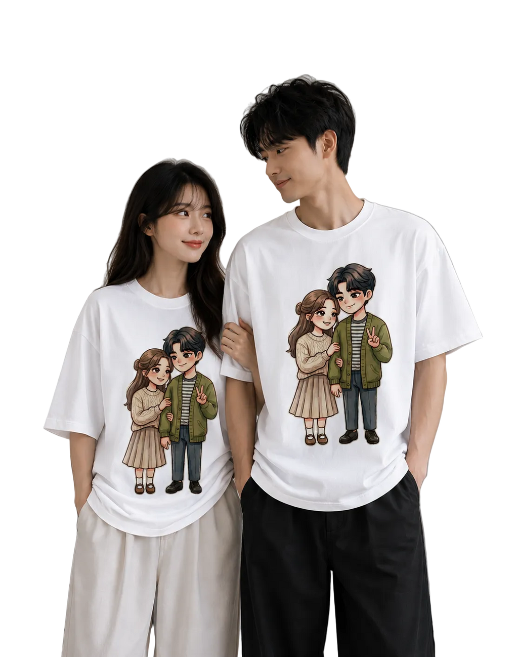 Unisex Oversized T-Shirts Couple
