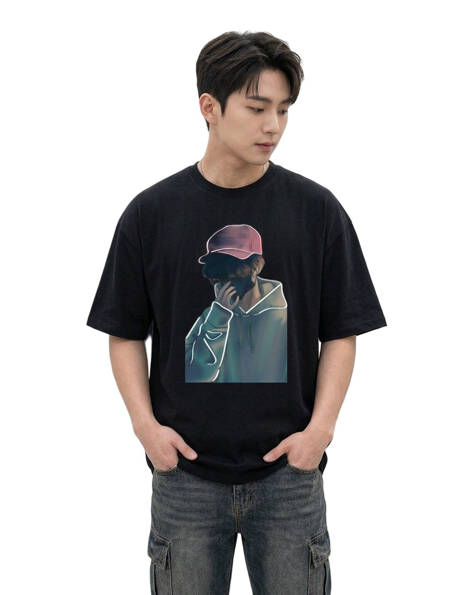 Men's Oversized T-Shirt — Classic Black