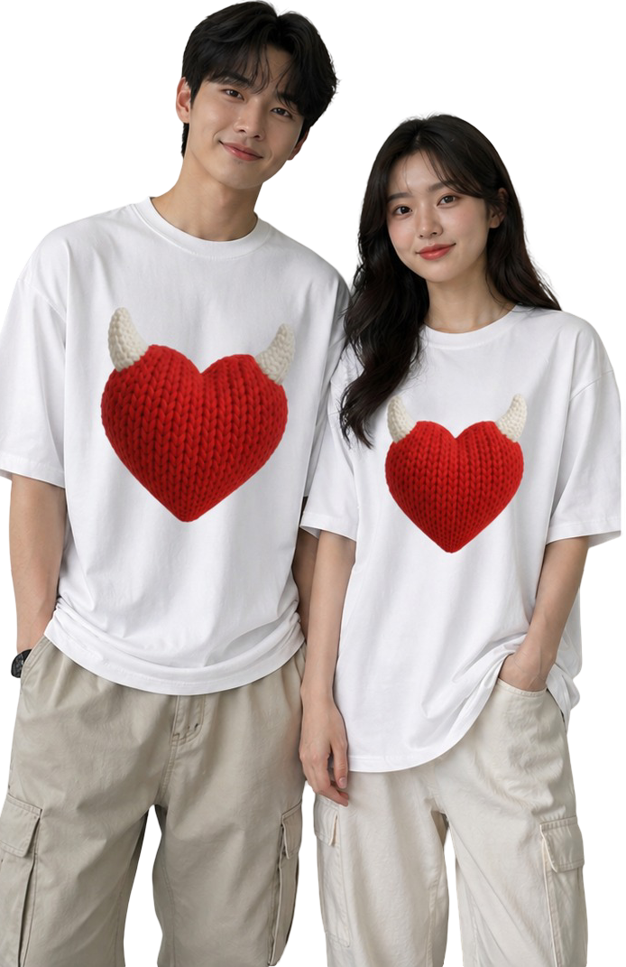 Unisex Oversized T-Shirts Couple