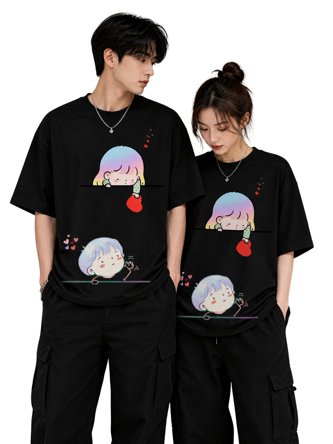 Unisex Oversized T-Shirts Couple