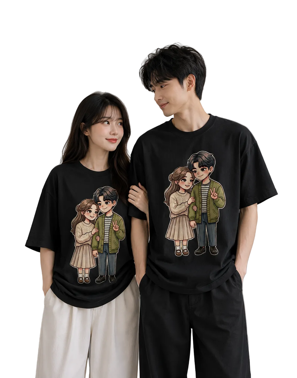 Unisex Oversized T-Shirts Couple