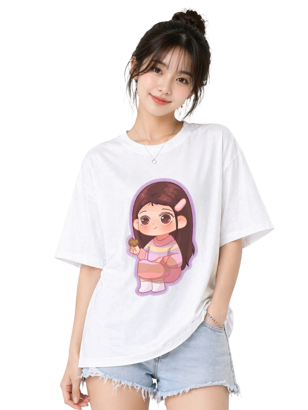 Women's Oversized T-Shirt — Bold Black
